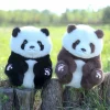 Chubby panda plush toy with a realistic sitting posture, national trend panda plush toy, zoo souvenir, baby doll gift Application Scenario