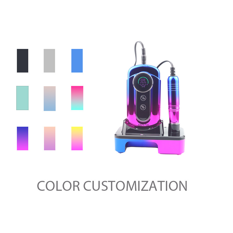 The xsuv-710 rechargeable nail polish comes with a tool base for storage, an electric nail polish remover and a nail polish remover Item Picture