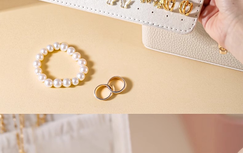 Caja de joyas multicapa de gran capacidad orejeras pendientes anillos pendientes collares de alto grado antioxidante accesorios de mano caja de almacenamiento pic 27