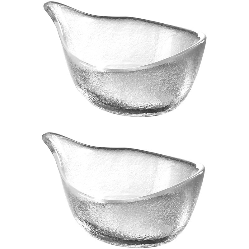 FaSoLa日式透明玻璃小料碟酱油碟家用蘸料调料碗蔬菜水果沙拉碗详情图5