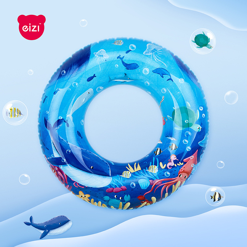 [Activity] New Spot Children's Swimming Ring 50-90 Handle Original Design Pvc Thick Inverted Cartoon Swimming Ring For Boys And Girls details Picture