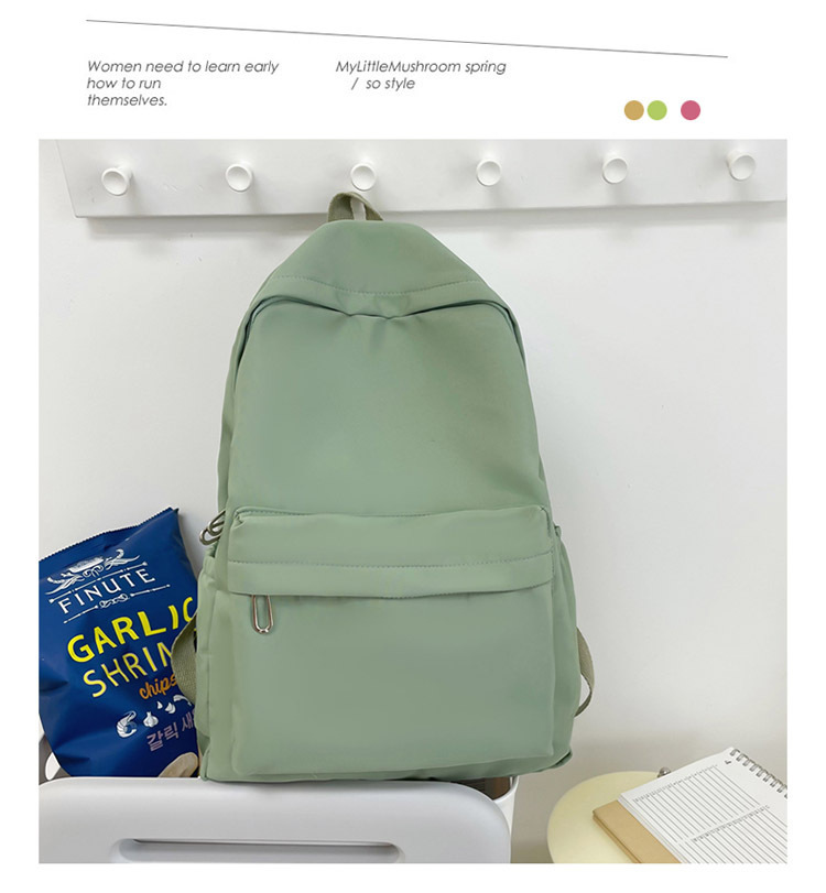 书包女日系初中生大容量学院风背包简约休闲户外双肩包高中书包女详情39