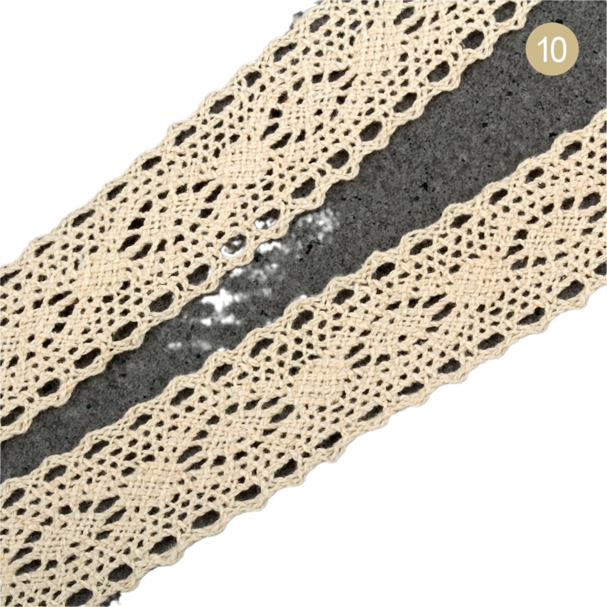 厂家睡衣服装服饰1.532.5厘米本色棉绳花边3cm米色民族风棉线花边详情图5