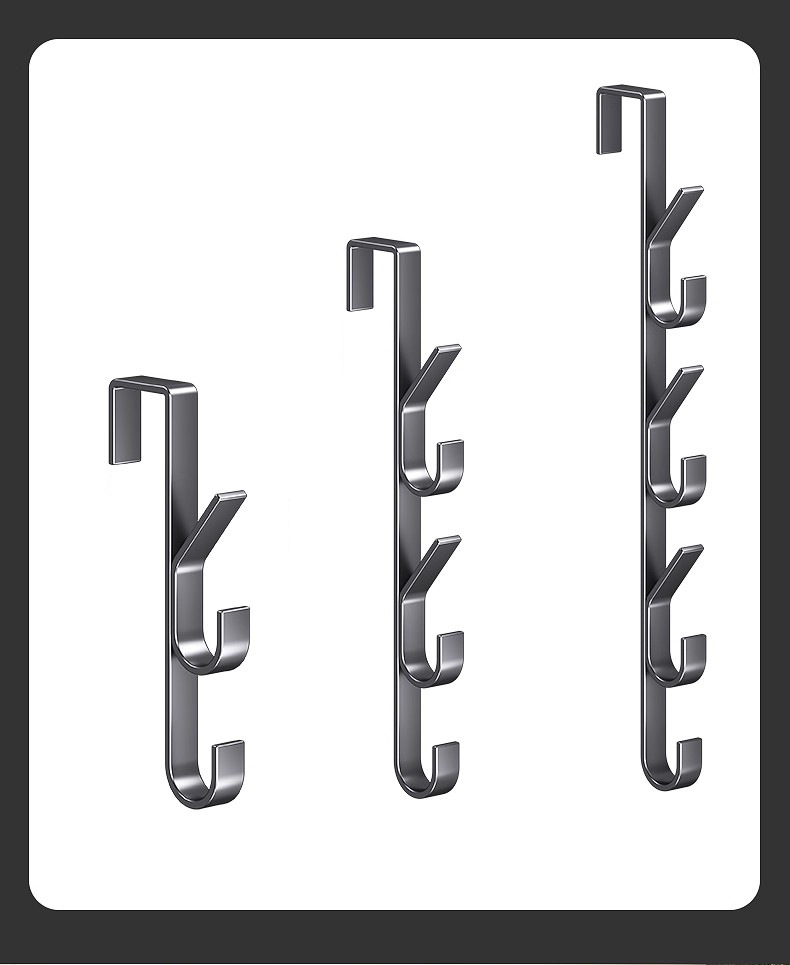 竖条门后挂钩包包纳悬挂式宿舍床边挂衣钩衣门五段多功能衣挂详情15