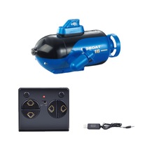 迷你遥控潜水艇 夏天戏水无线快艇赛艇充电遥控船玩具比赛模型9