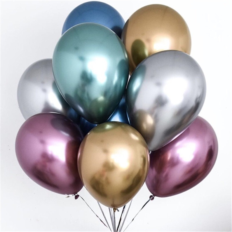 10寸加厚乳胶金属气球婚房布置装饰广告气球生日派对装饰用品详情图1