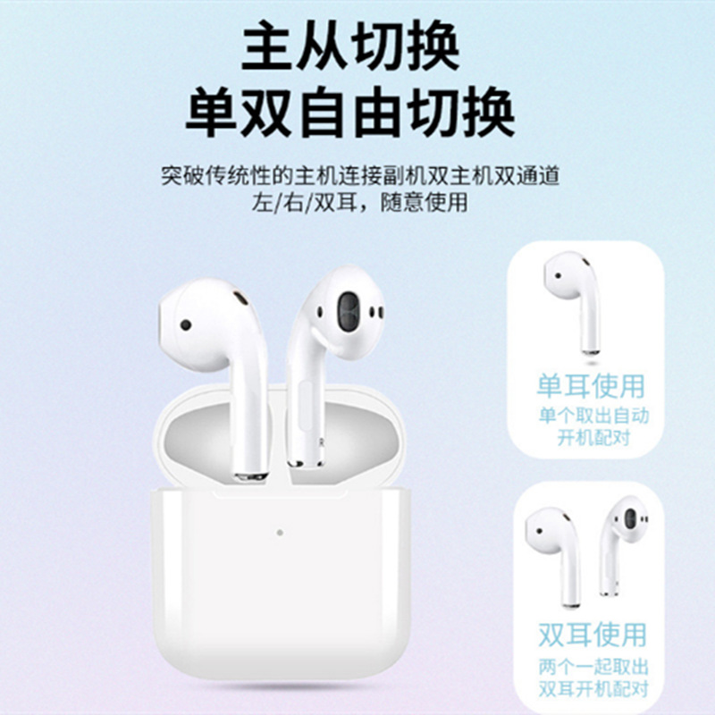 跨境私模入耳式无线耳机开盖自动配对 降噪运动TWS立体声蓝牙耳机