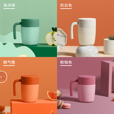 316 Stainless Steel Handle Office Mug Mug Office Tea Coffee Mug With Tea Glass Thermos Cup For Men And Women Couples