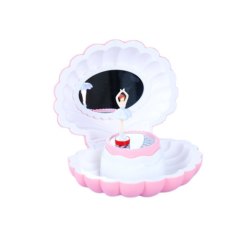 Seven-color glittering shell music box Item Picture