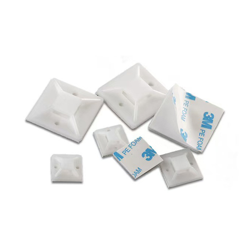 工厂跨境3M胶卡扣定位片吸盘式固定自粘式汽车线束扎带尼龙扎带详情9