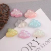 Electroplated cloud cartoon resin cream glue phone case headband accessory diy factory wholesale water cup stickers stationery box Specification image