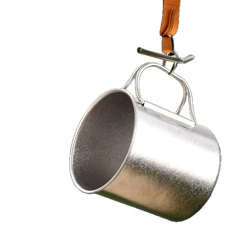 كأس من التيتانيوم النقي في الهواء الطلق، كوب من التيتانيوم للتخييم في أكواب الجعة Item Picture