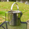 户外不锈钢烧水壶1.2L登山野营茶壶便携吊锅炊具咖啡壶野餐锅批发图
