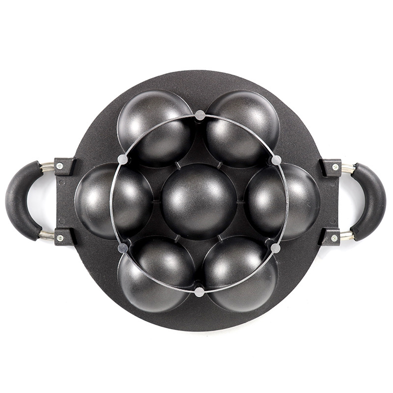 7holes cake Mould7-hole spherical aluminum die-cast cake mold Egg pan non-stick cake baking DIY Item Picture