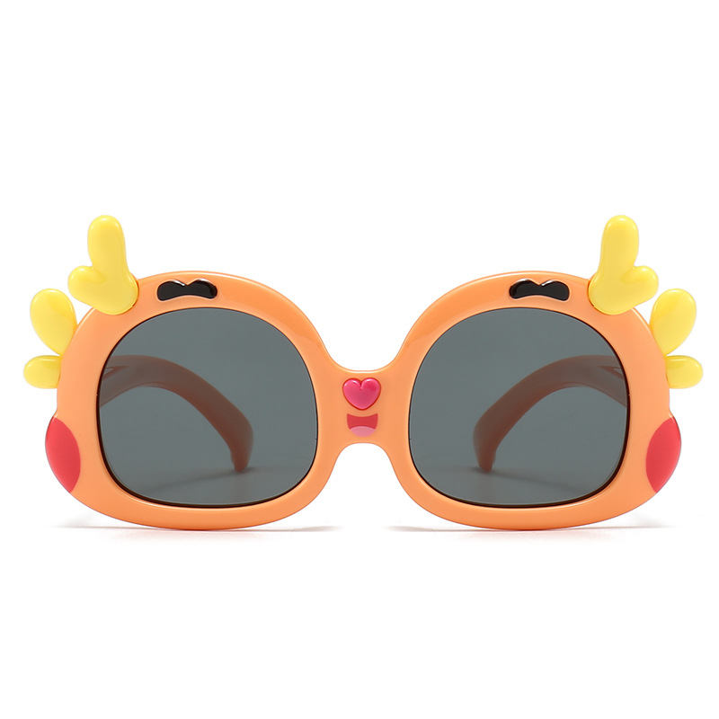 New Children's Sunglasses Cute Cartoon Dragon Juvenile Polarizer Student Sunglasses Sunshade Mirror 8184 Item Picture