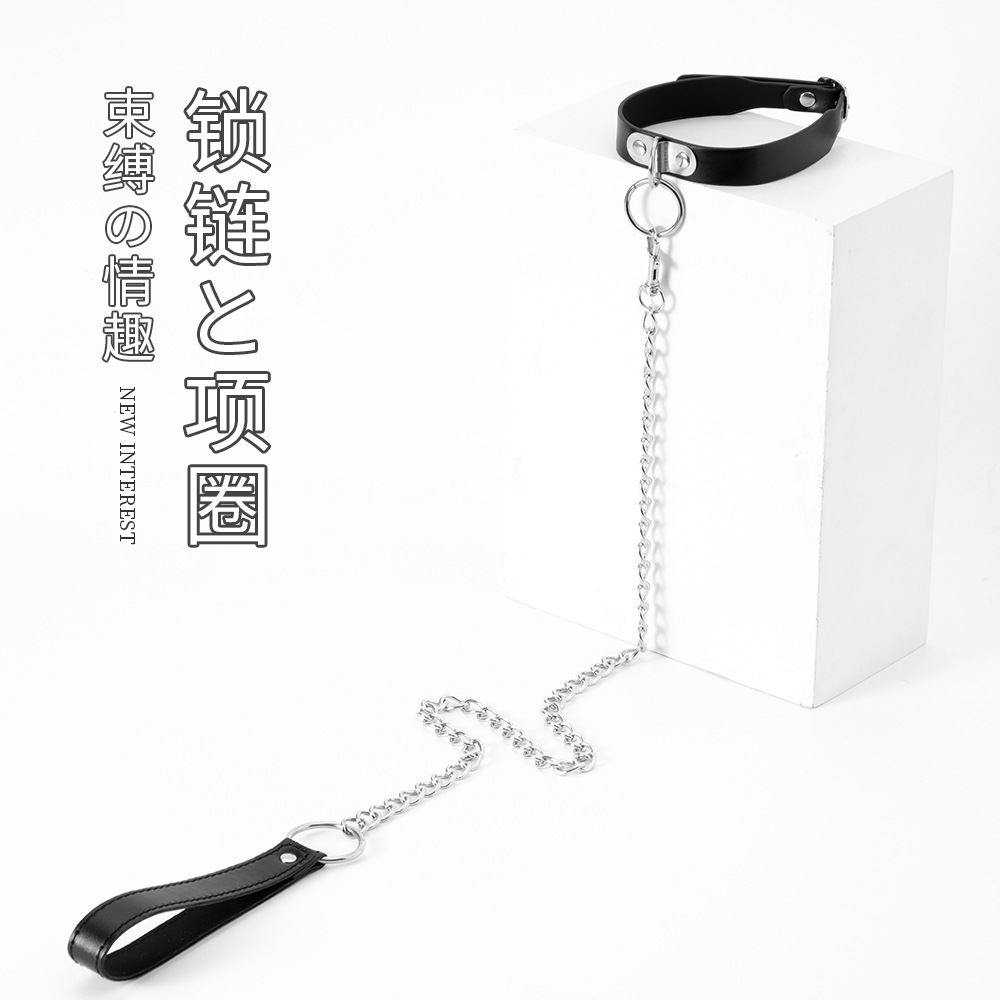 Adult sexy sm products bell pu collar female slave love toy bondage full figure