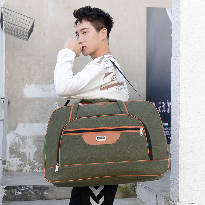Bolsa de viaje bolsa de equipaje de gran capacidad para hombres de corta distancia viaje de negocios bolsa de lona de mano plegable fuera de movimiento bolsa de trabajo