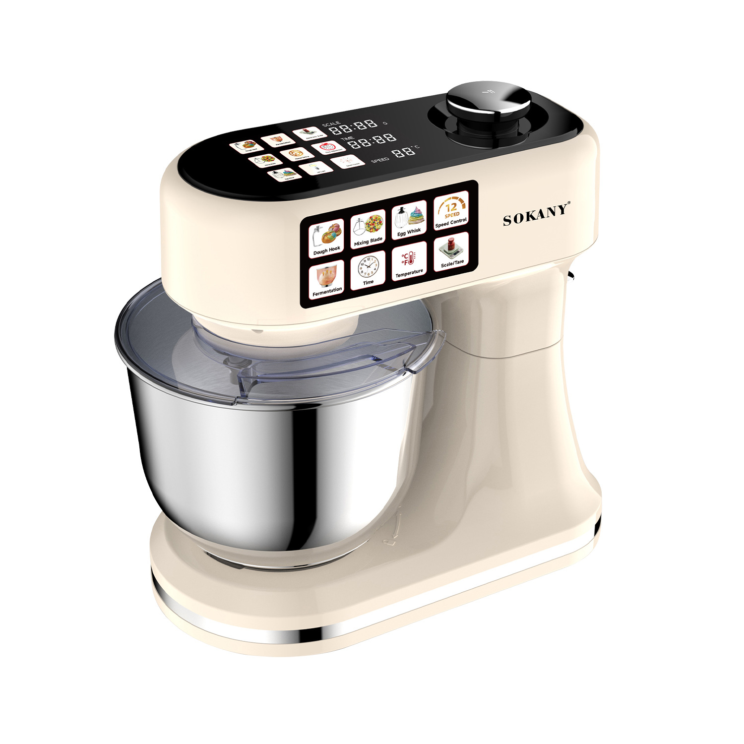 ماكينة تدليك عبر الحدود Sokany05016 Mixer، وهي ماكينة مطابخ مصنوعة من الصلب غير القابل للصدأ من طراز 6L Application Scenario