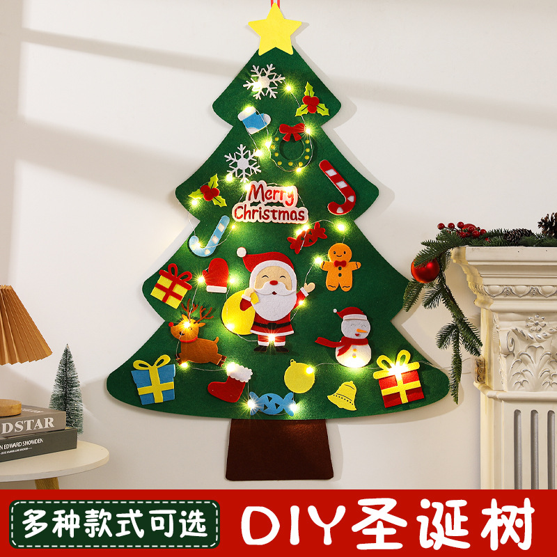Cross-border new diy felt Christmas tree decoration, home non-woven fabric Christmas pendant decoration, Christmas gift