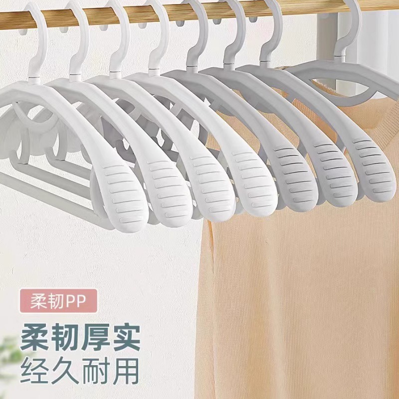 宽肩衣架加粗款衣架防滑无痕防肩角晾衣架塑料衣架无痕防肩角衣架