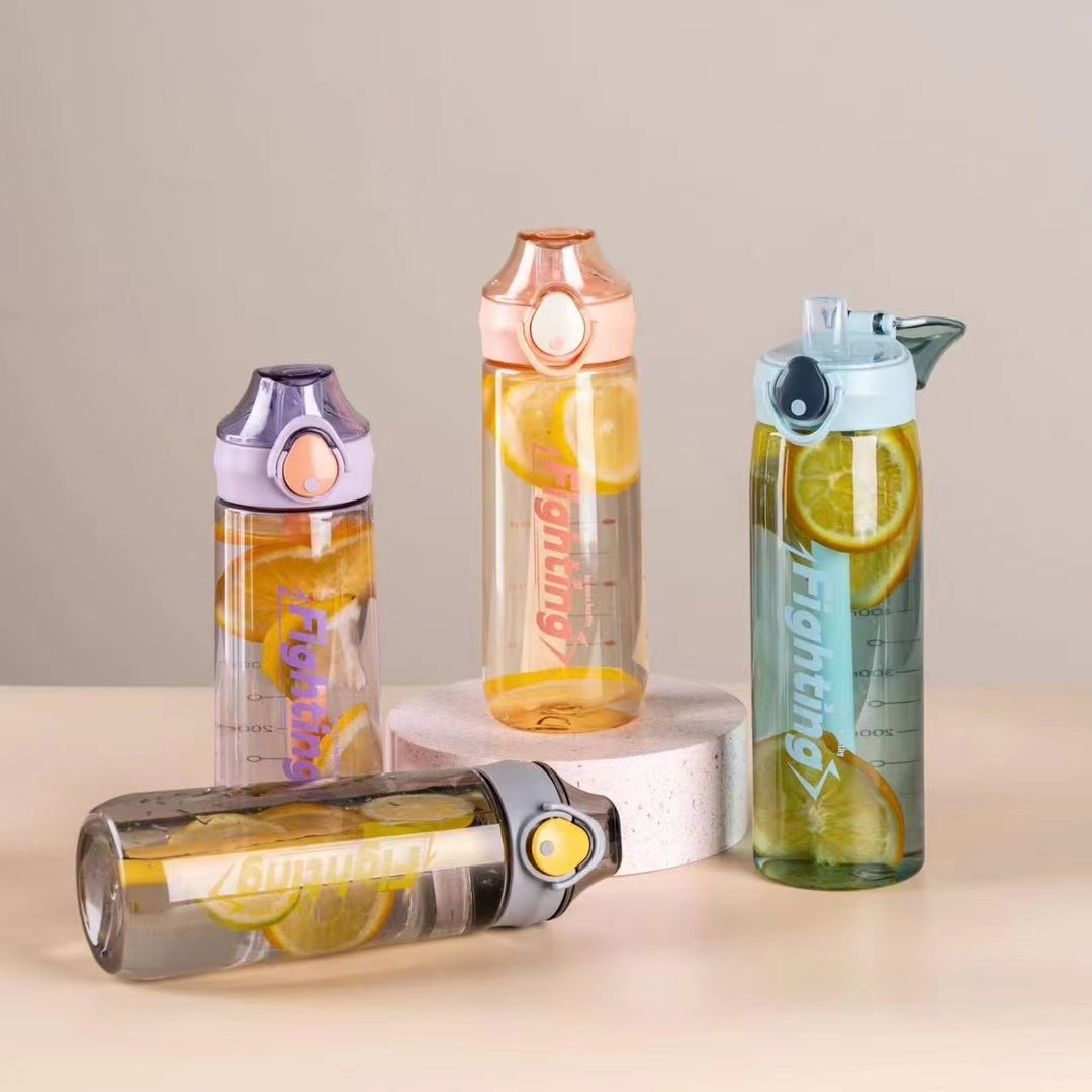 Large Capacity Sports Water Cup Boys Summer Fitness Portable Student Outdoor Water Bottle Plastic Cup 2023 New Application Scenario