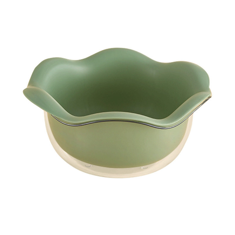 厨房花瓣沥水白底实物图