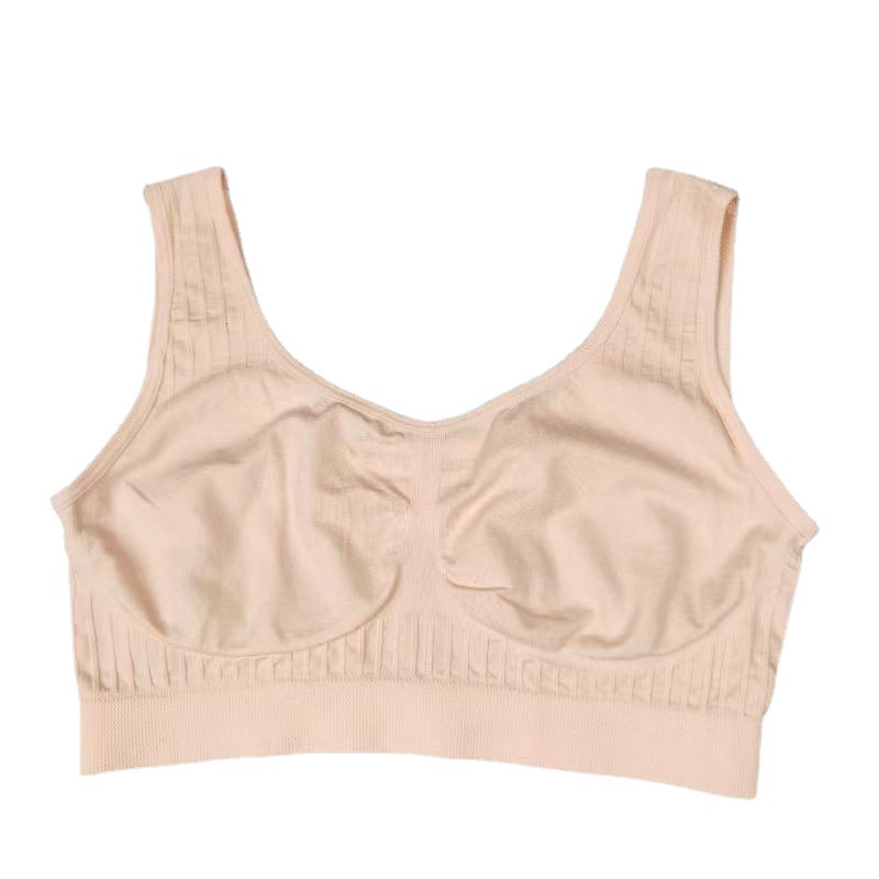 Mom Underwear Senior Vest Bra Without Underwire One-Piece High Elastic Women's Sports Vest Bra Item Picture