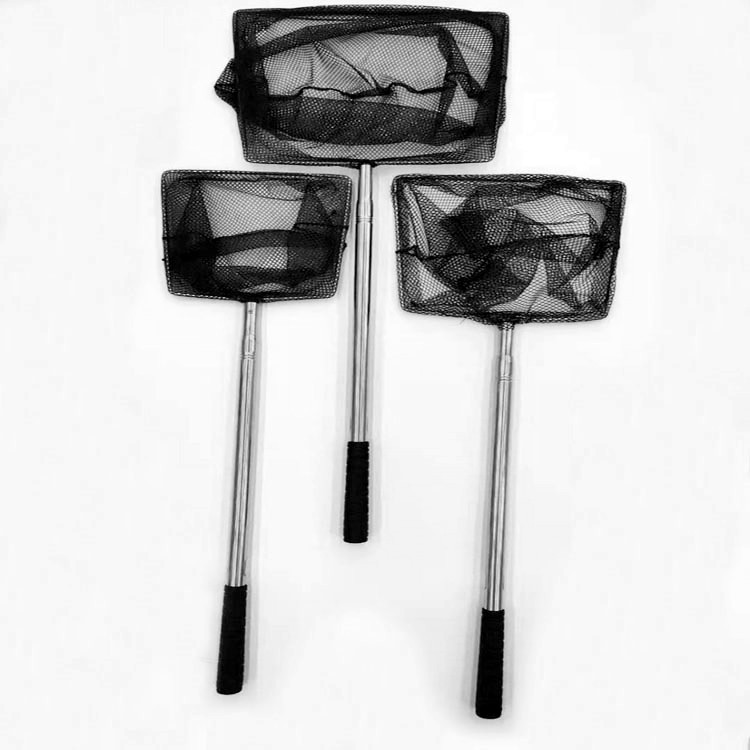 Fish tank telescopic rod Large small fish net tight net net net net net net stainless steel hard handle Item Picture