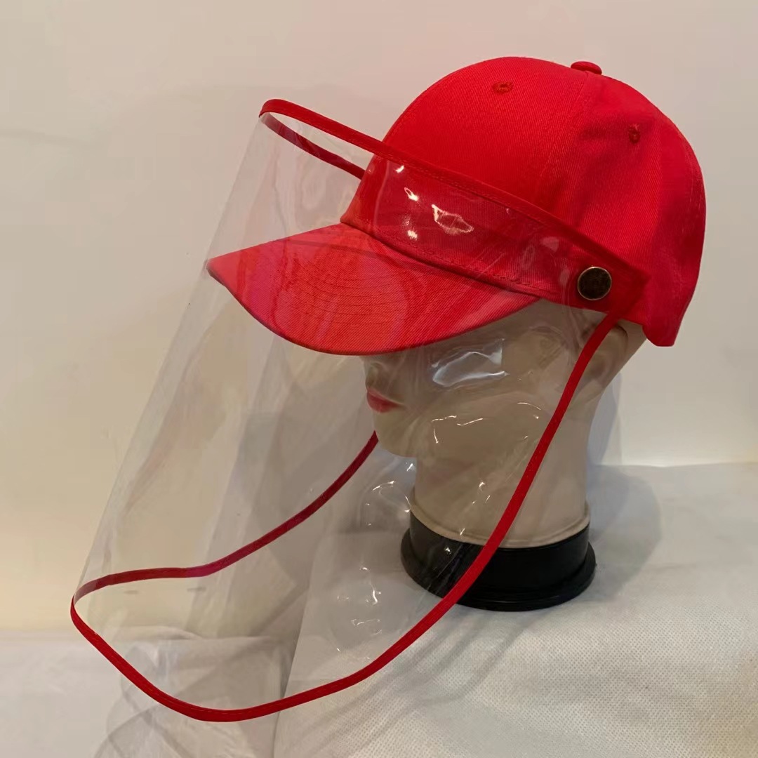Protective Cap Anti-Foam Cap Integrated Dust-Proof Removable Sunshade Adjustable Sunblock Baseball Cap For Men And Women details Picture