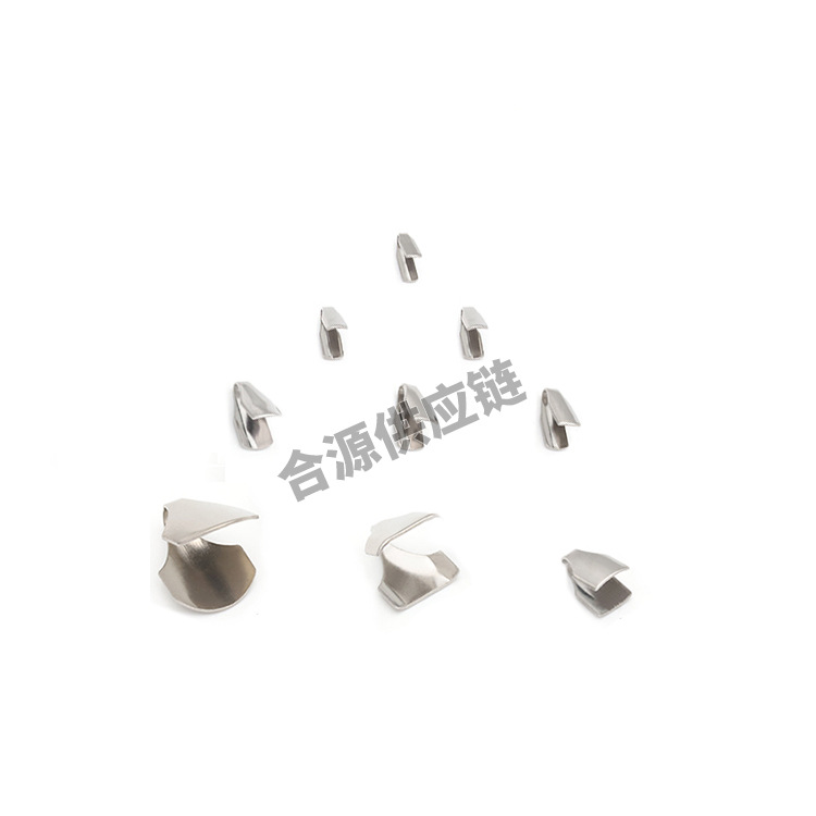 Heyuan Supply Chain stainless steel flat chuck, flat chuck, edge-wrapped snake head accessory buckle, DIY jewelry accessory Item Picture