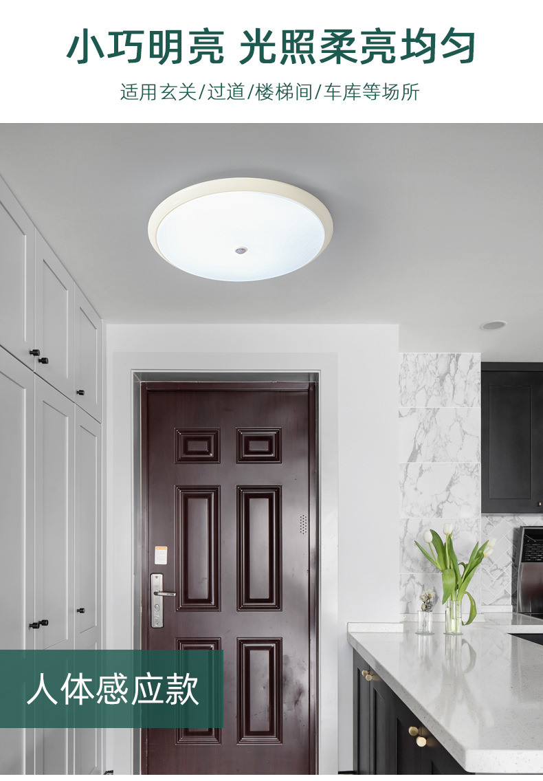 【严选】过道灯走廊灯led三防阳台吸顶灯现代简约家用浴室厨房灯详情6