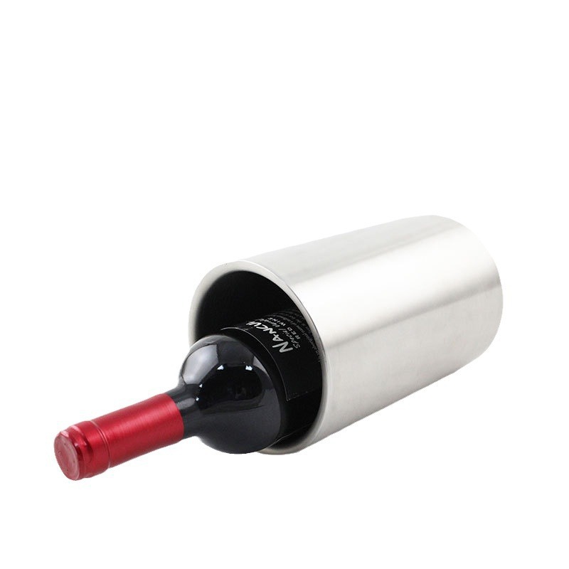 Stainless Steel Straight Barrel Cooling Insulated Thickened Wine Cooler Champagne Bar Supplies Ice Bucket Item Picture