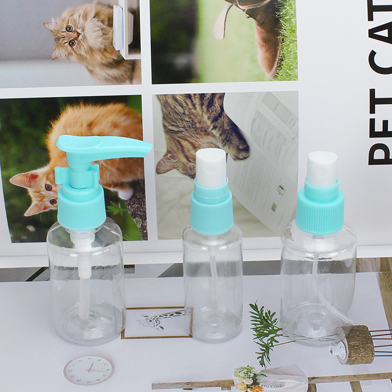 Cosmetics are bottled
