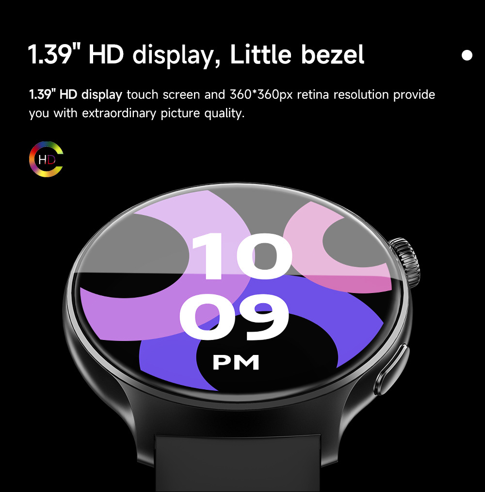 跨境热销T60智能手表血氧心率消息提醒蓝牙通话蓝牙运动智能手表详情5