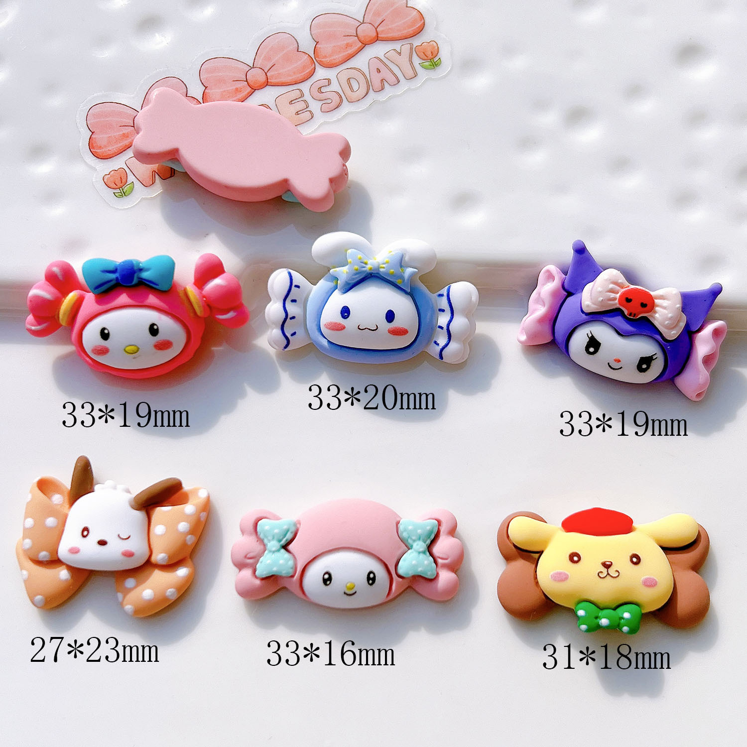 树脂饰品配件批发diy配件手工材料鞋扣帽子奶油胶贴片帽子狗详情35