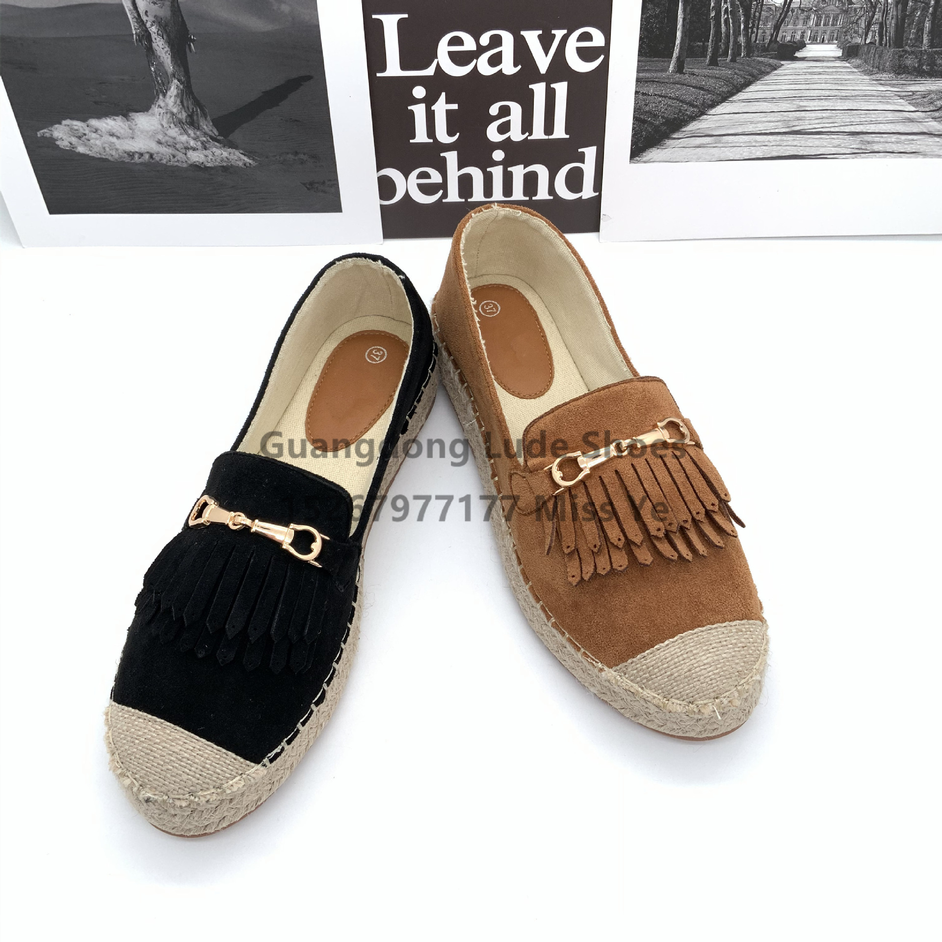 [Support Mixed Batch] Women's Thick Sole Single Shoe Flannelette Increase Thick Sole Single Shoe Women's Guangzhou Women's Shoes Craft Shoes Casual