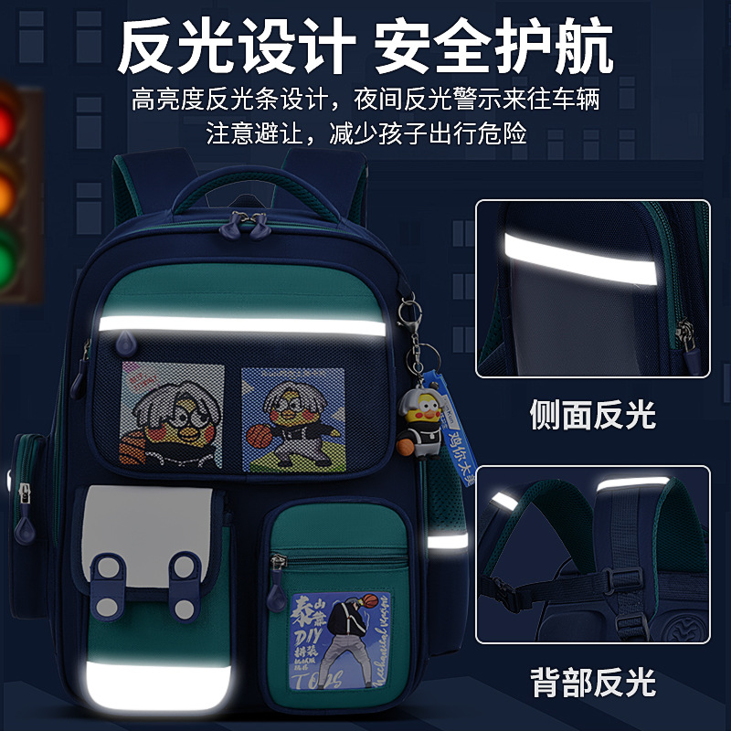 2023 New Schoolbag Male And Female Primary School Students 123-6 Grade Girls And Boys To Protect The Spine Load Relief Children's Backpack Application Scenario