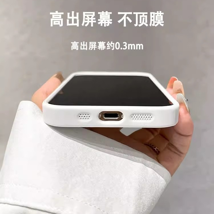 Macaron silicone magnetic charging is suitable for fine-hole acrylic iPhone16 phone cases and transparent hard cases for iPhone 15 Specification image