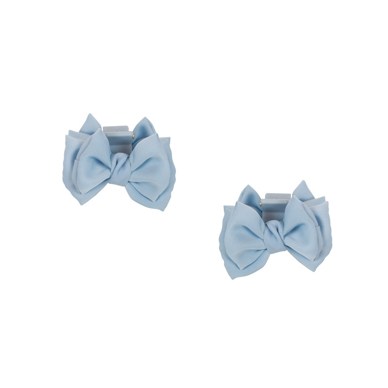 Two Cream Satin Bows Grab Princess Hair Grab Small Bangs Clip Hair Claw Clip Hair Accessories Item Picture