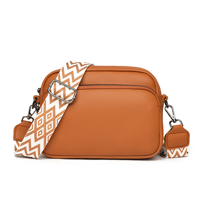 New women's bag for cross-border trade, fashionable multi-layered single-shoulder bag, women's crossbody lightweight coin purse, high-quality commuting small square bag Item Picture