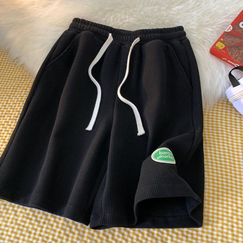 Wide-leg shorts, women's loose mid-length pants, summer thin sporty five-inch pants Item Picture