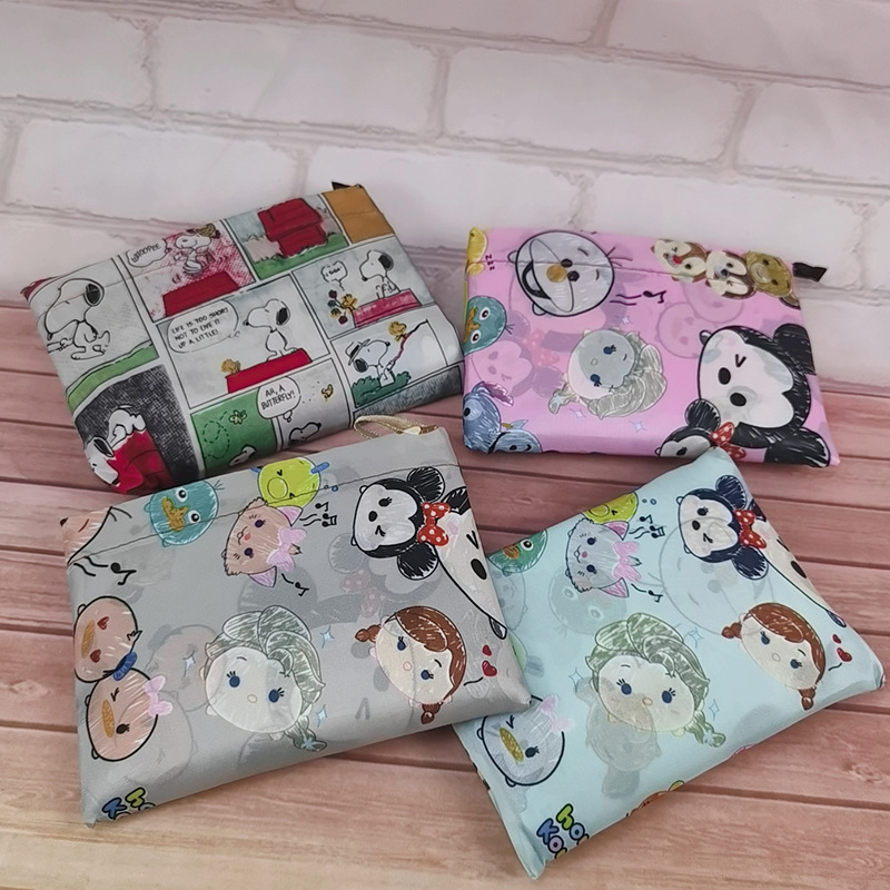 超大号卡通日本折叠环保购物袋防水尼龙买菜包收纳包米奇头手提袋