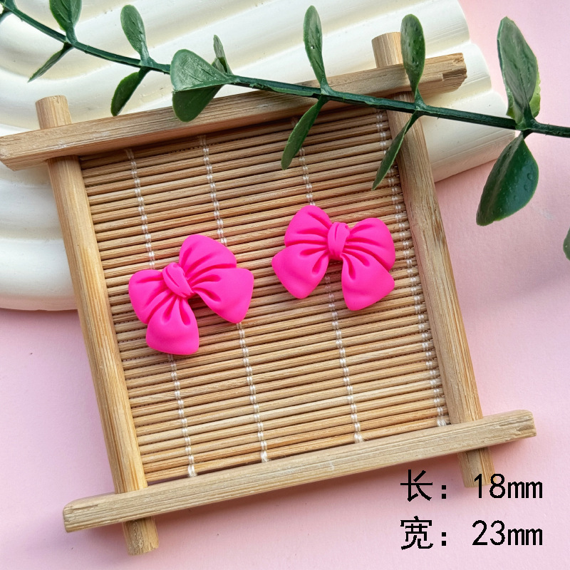 Cartoon simulation bow tie diy resin accessories, phone cases, cream glue DIY hair clips, wholesale of handcrafted materials pic 31
