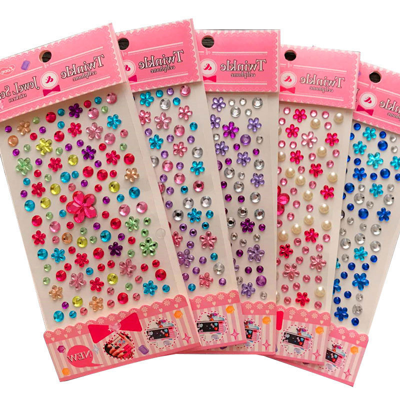 儿童宝石贴纸水晶钻石卡通贴女孩益智闪亮公主奖励贴画换装粘贴详情图5