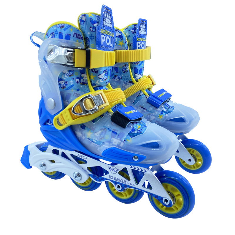 批发儿童初学者溜冰鞋男童女童轮滑鞋中大童专业轮滑可调节旱冰鞋
