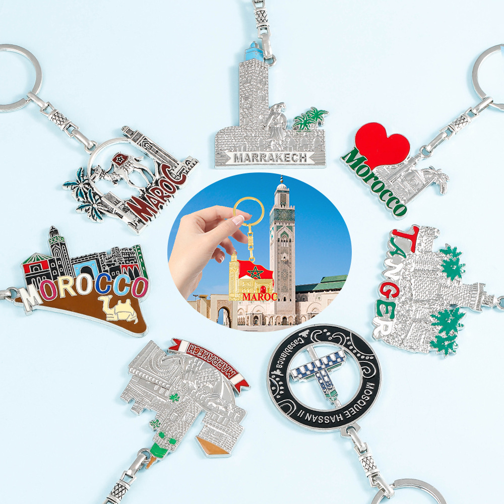New cross-border keychains are selling well on Amazon, featuring Moroccan-style souvenirs, small gifts, keychains and keychains Application Scenario