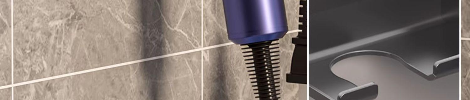 免打孔吹风机置物架卫生间壁挂式收纳支架浴室风筒收纳架省空间详情29