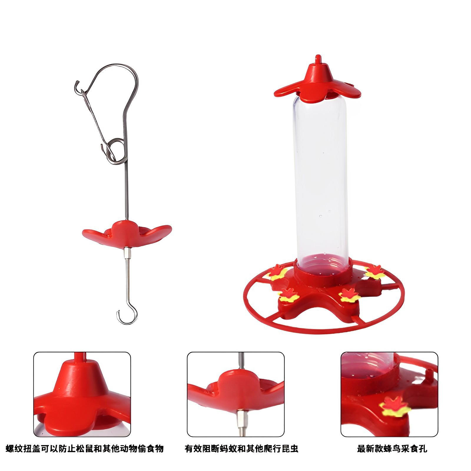 Pet bird feeder, outdoor hanging hummingbird automatic water feeder, high-quality hanging bird feeder Specification image