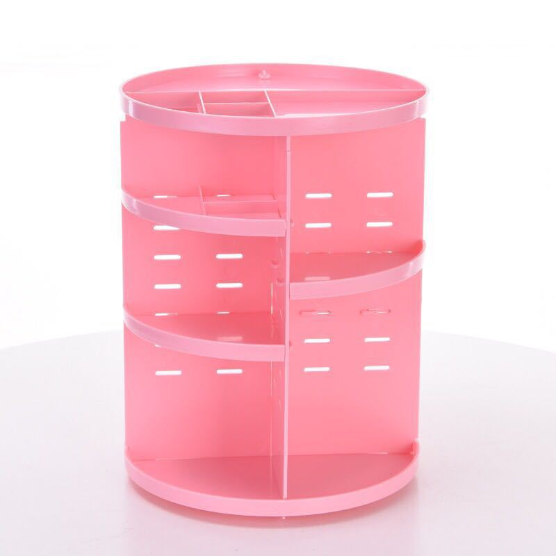 Rotating cosmetics and grooming rack details Picture