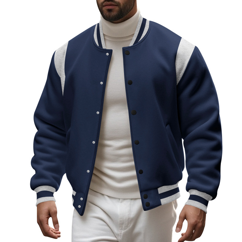 High Street cardigan stand-up collar flying baseball jacket details Picture